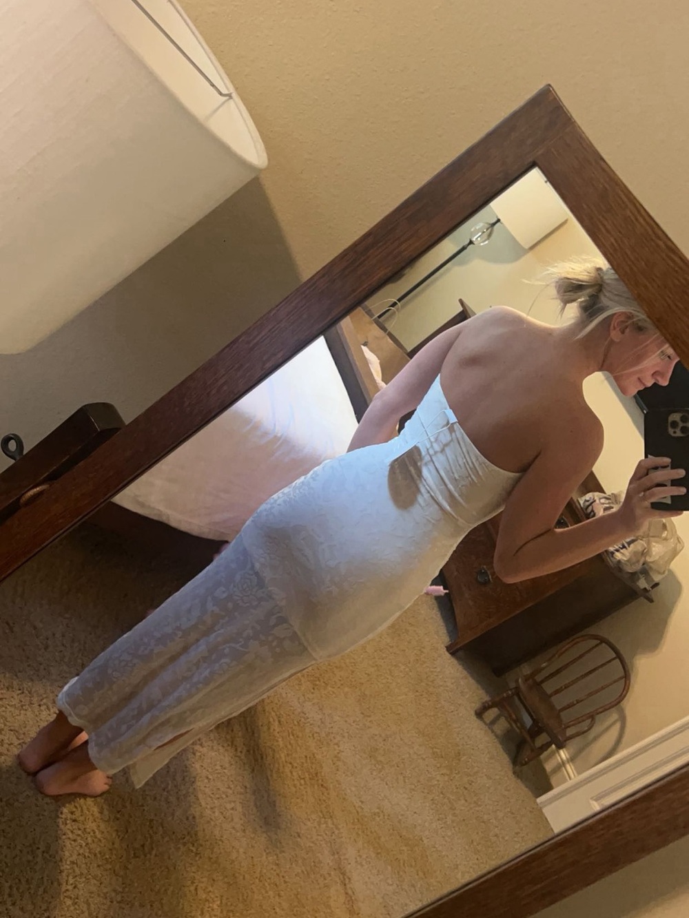 Selfie Leslie White Maxi Dress